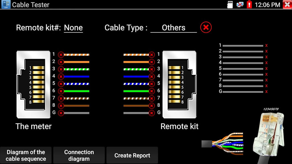 7 Inch Touch Screen IP Camera Tester D2828