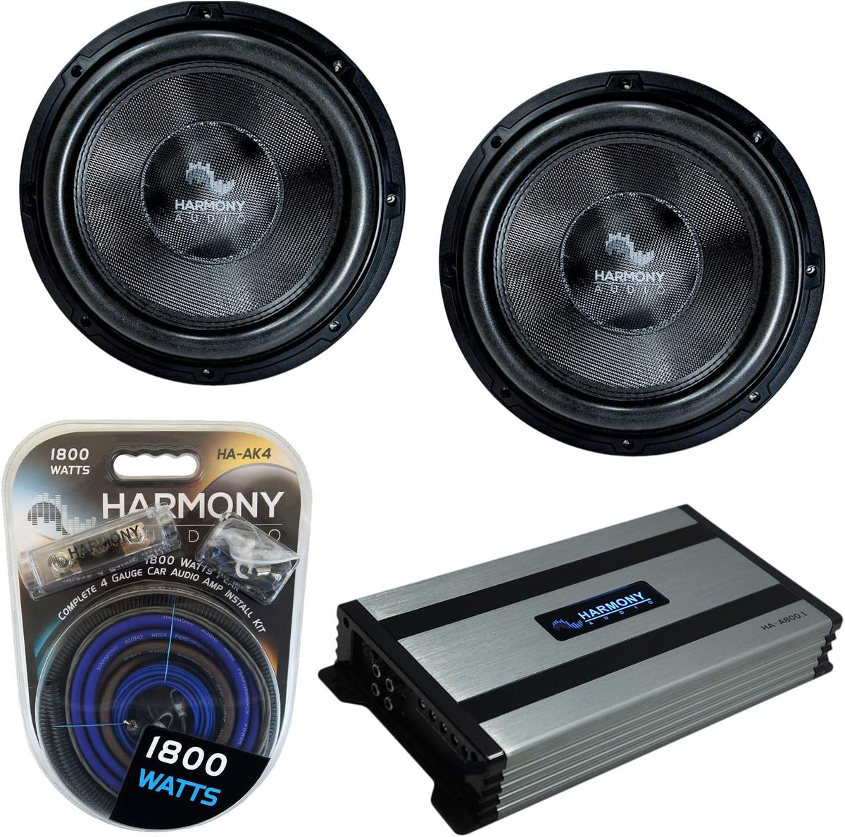 Carbon 12 Sub 2200W Subwoofer with Amplifier & Amp Kit D15727