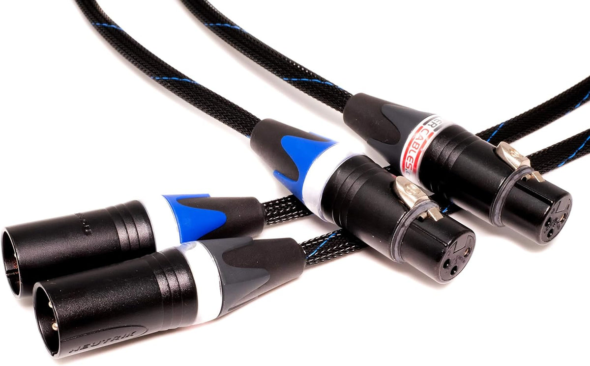 Balanced XLR Cables Stereo Pair 6 Feet O2606