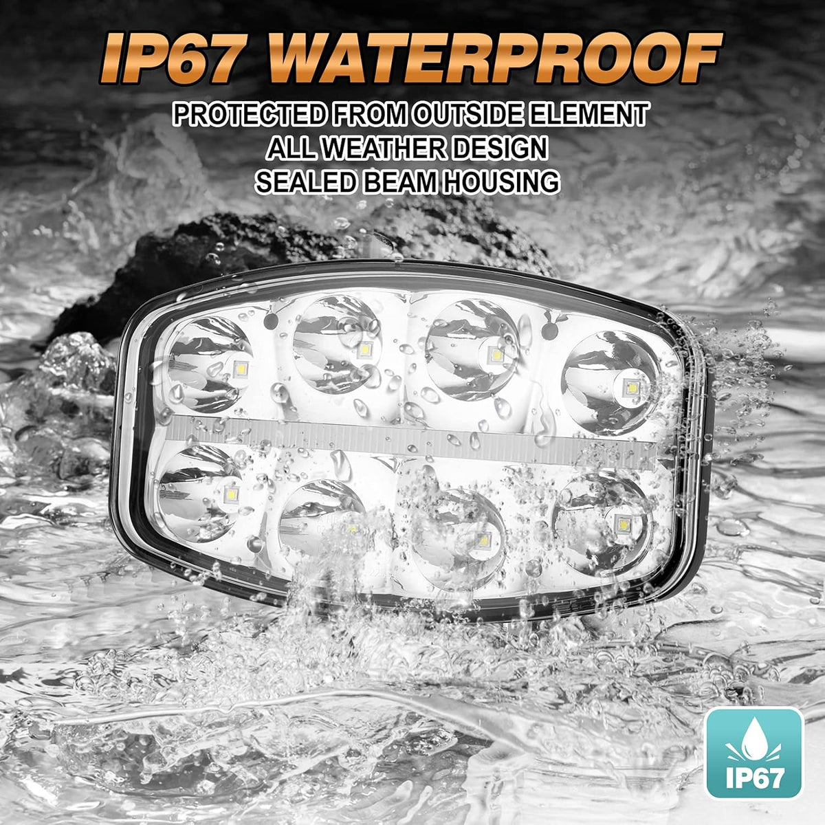 LED Work Light Driving Fog Light Off-Road Light LED Pods Flood & Spot Combo Beam Pack of 2 R85229
