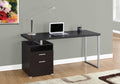 Cappuccino Computer Desk with Drawers and File Cabinet D189346