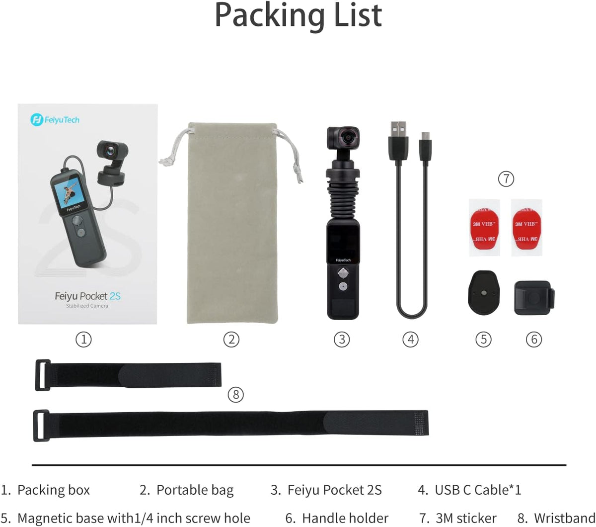 Wearable Action Camera 3-axis Stabilizer Gimbal 4K R25271