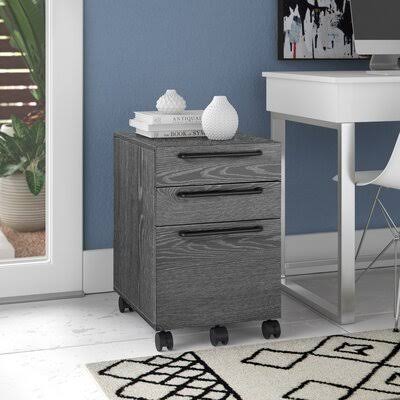 3-Drawer Vertical Filing Cabinet Gray K659485