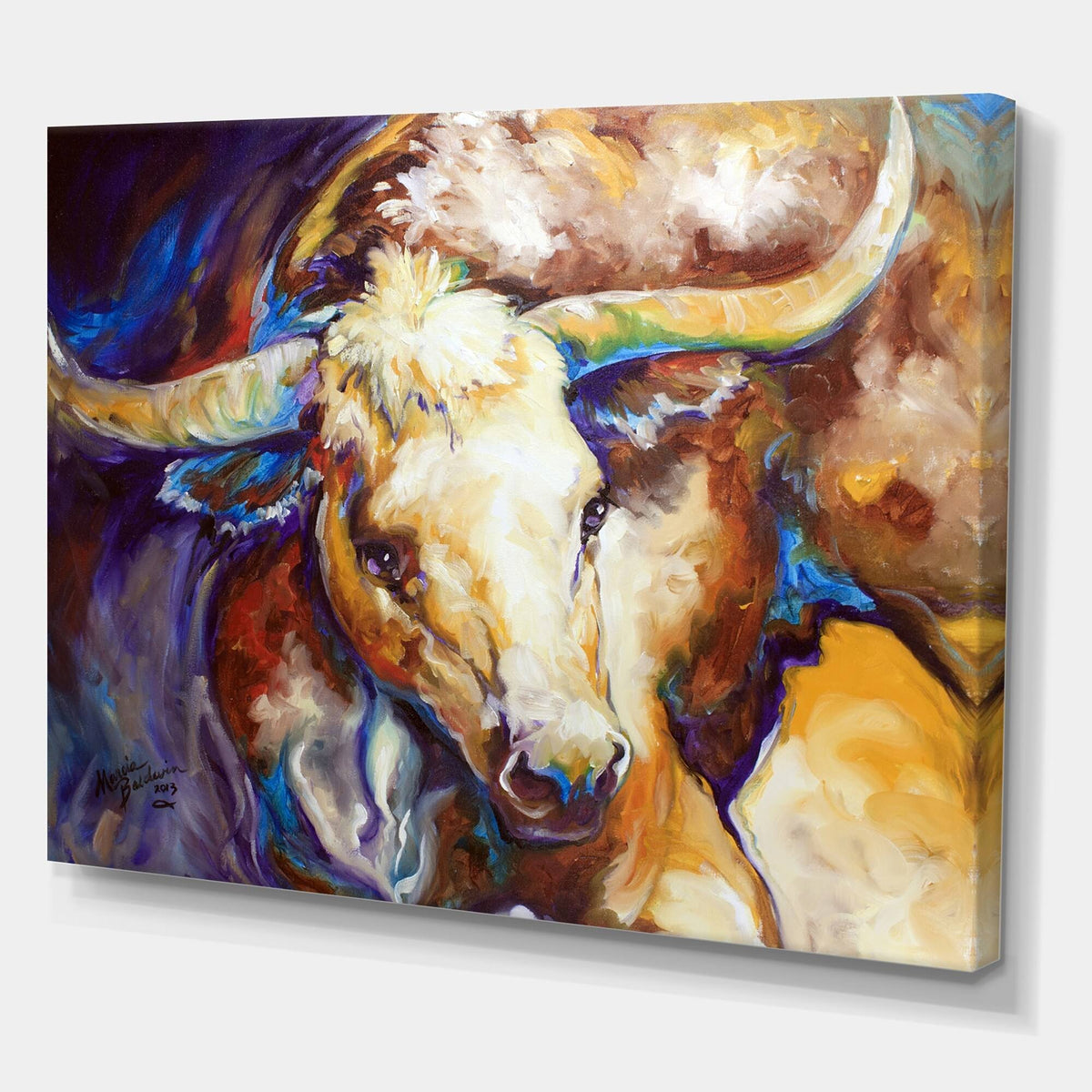Canvas Wall Yellow 40 in. Wide D483