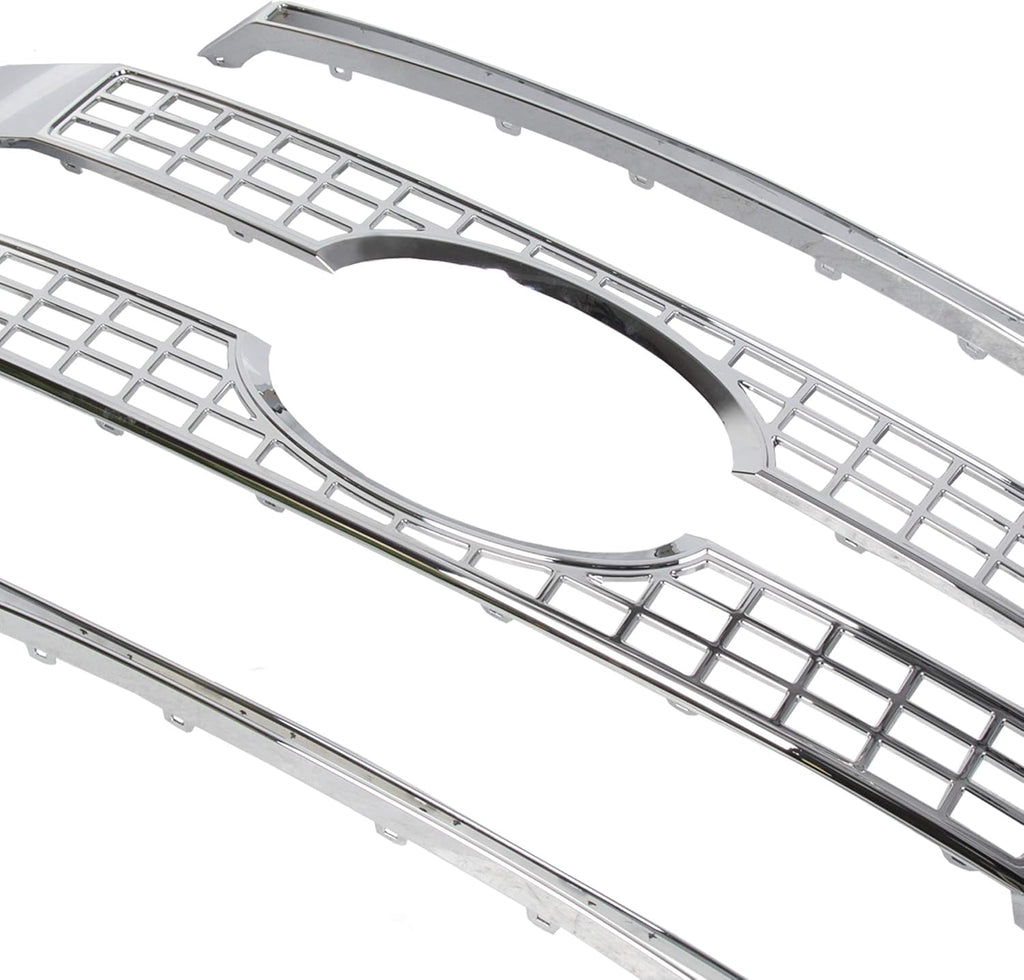 Chrome Front Hood Bumper Grille 4PCS M12624