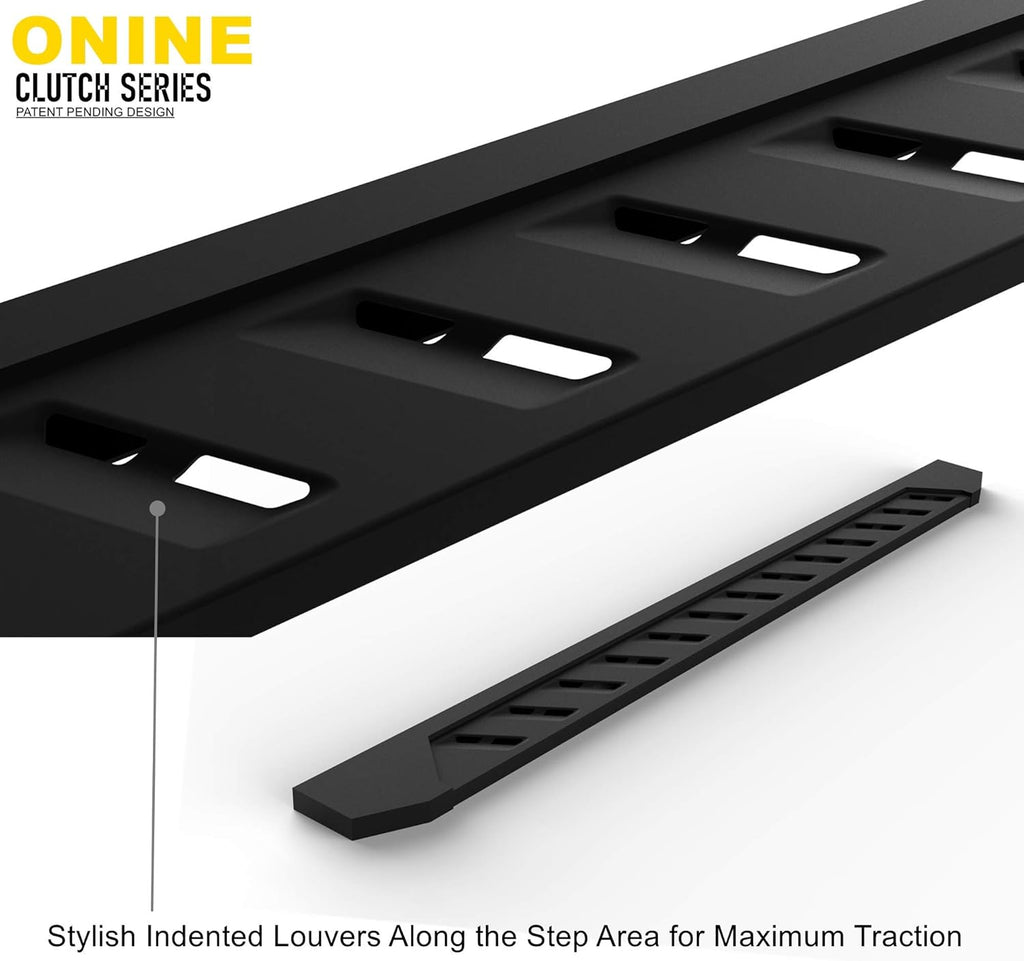 Running Boards Side Step Nerf Bar 7 Inch Wide Texture Black U6575