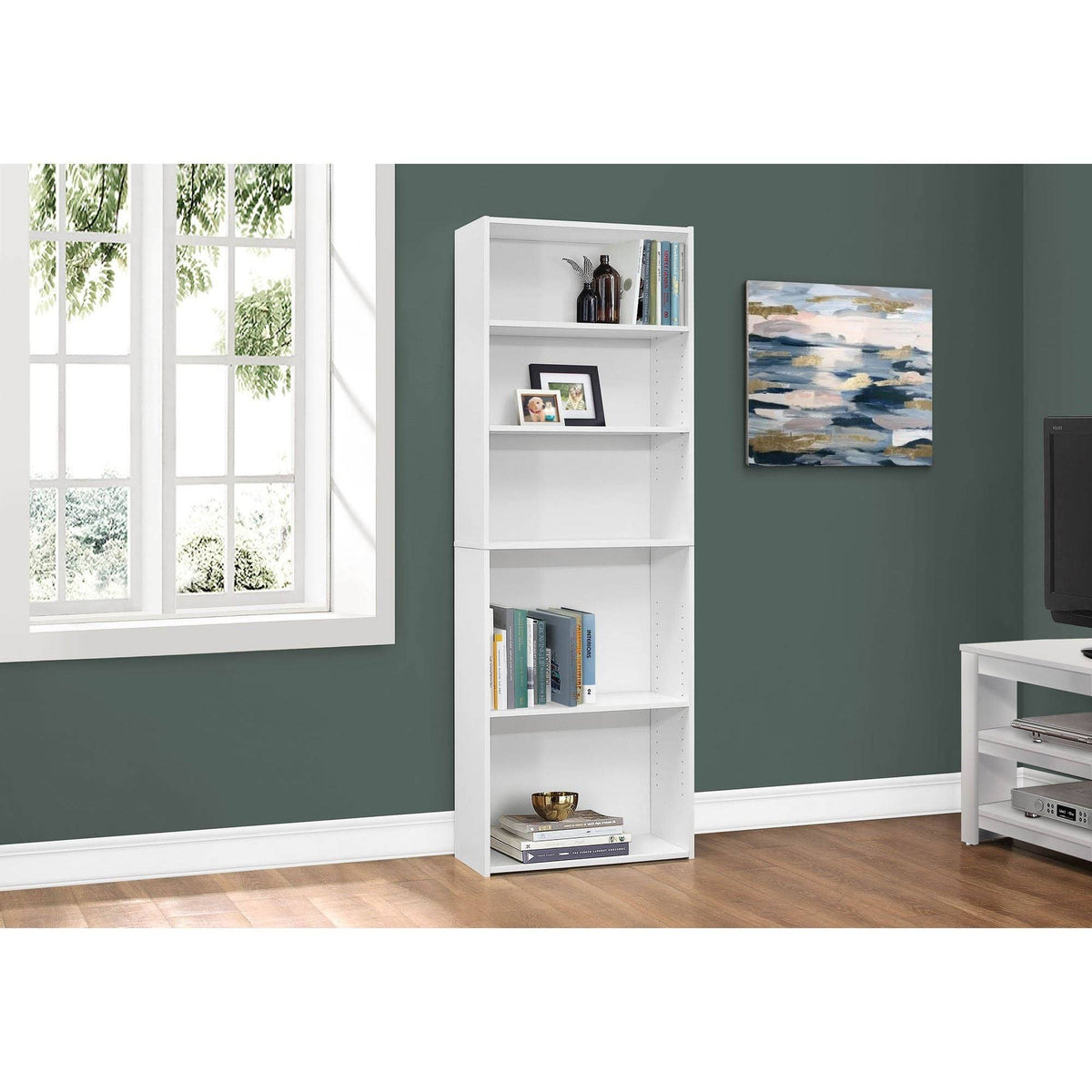 72 inch 5-Shelf Bookcase D9129