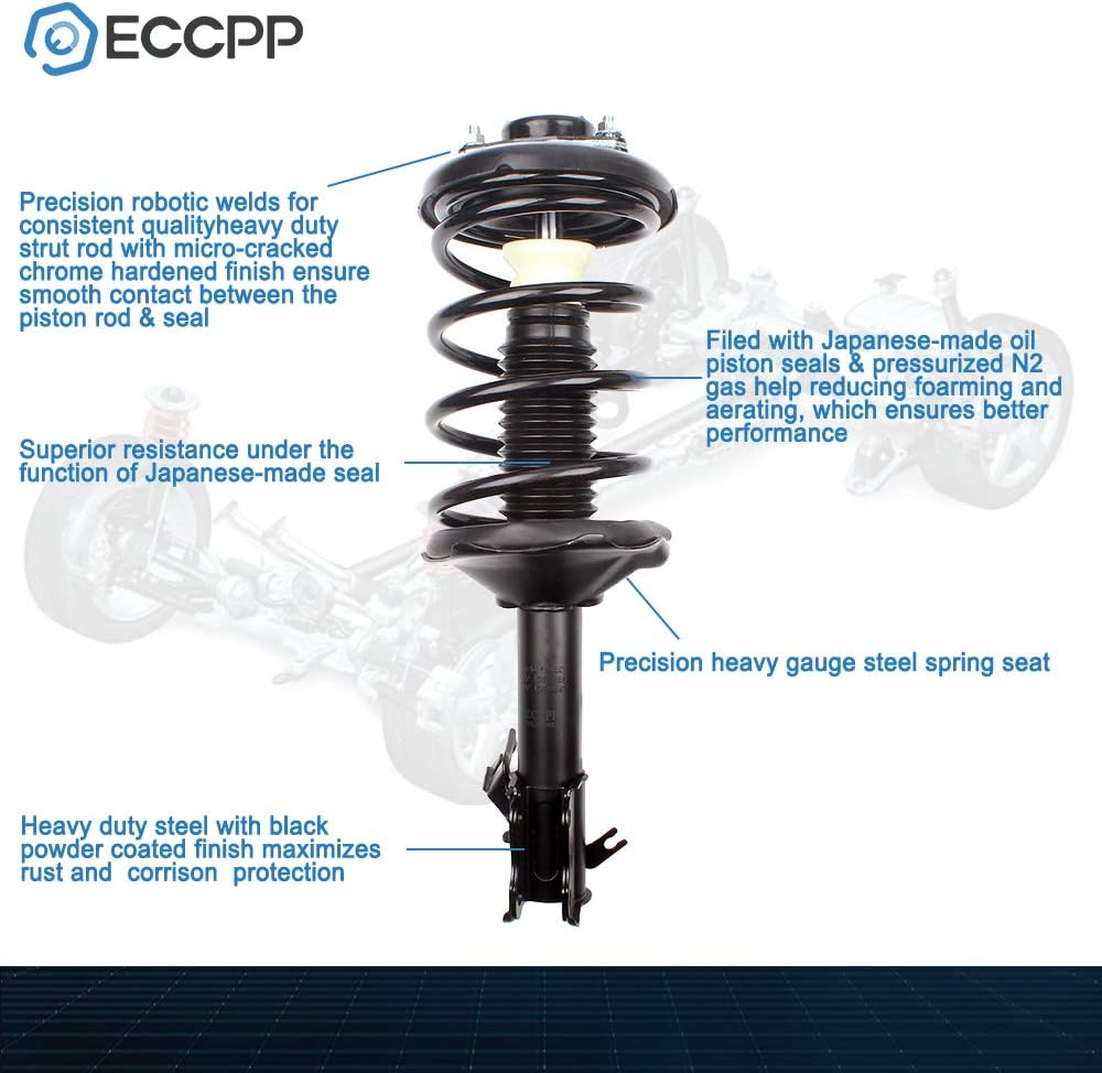 Complete Struts Spring Assembly Front Shock Absorber Set of 2 F2513