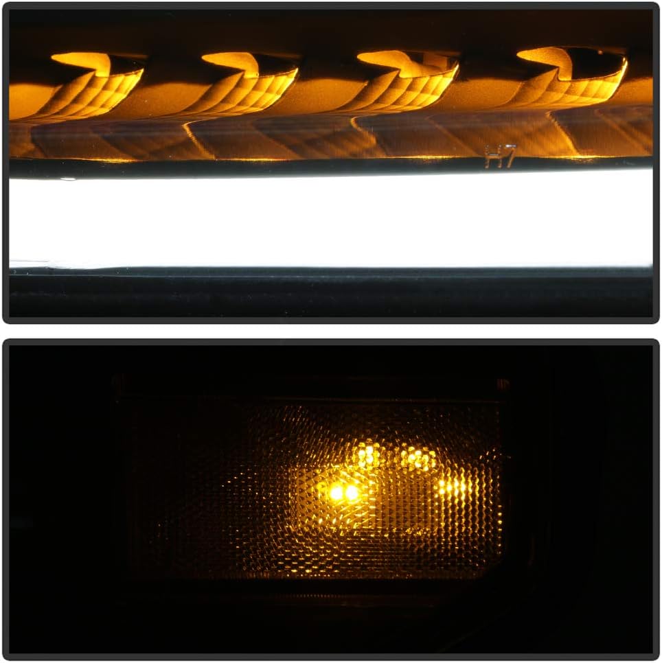 Black Projector Headlights Driver & Passenger C3107