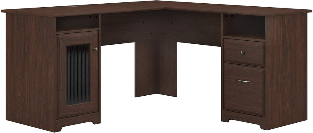 L Shape Desk, 60W, Ash Gray E4920
