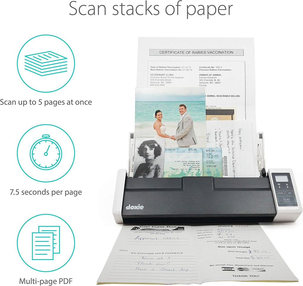 Rechargeable Document Scanner with ADF and Wi-Fi U5267