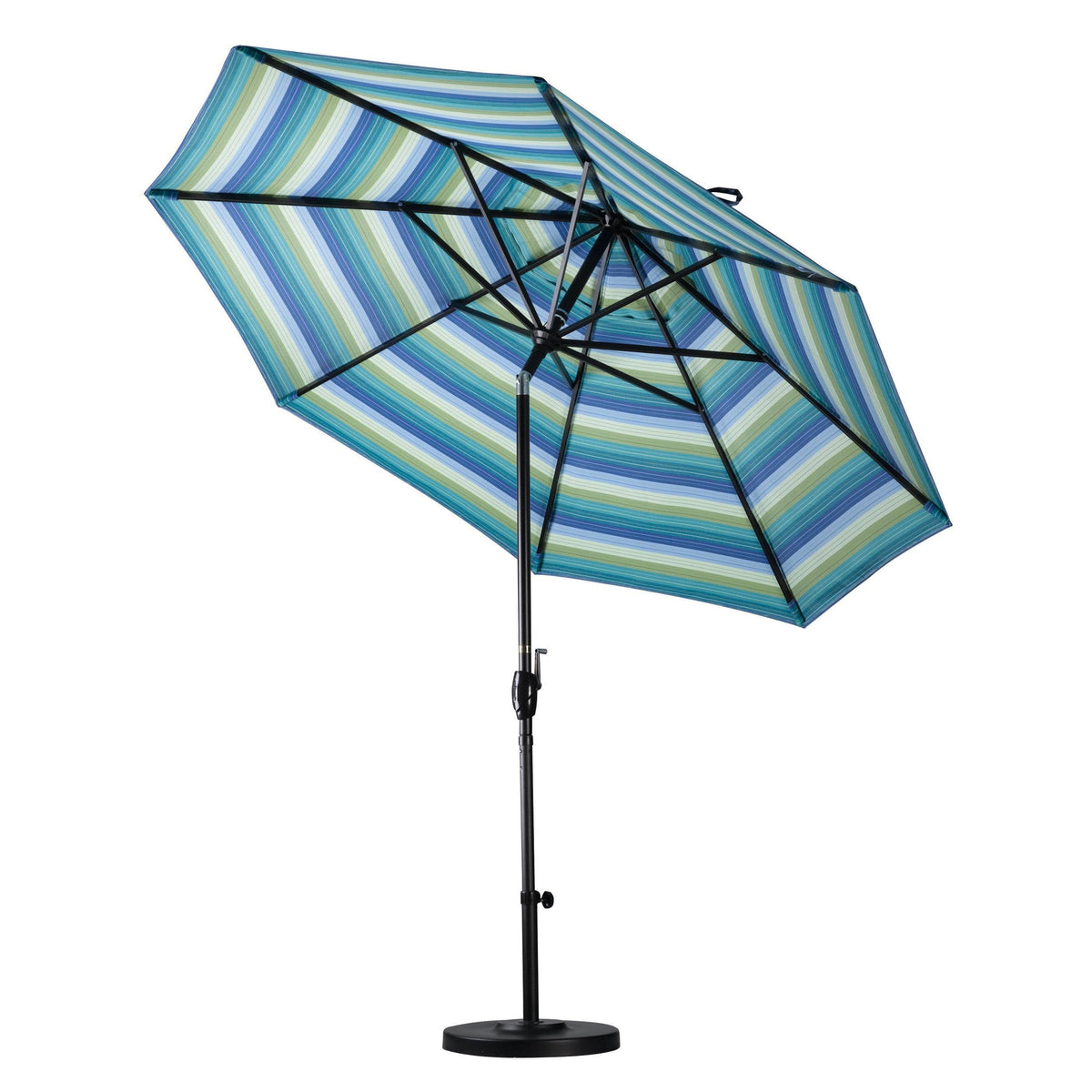 9 ft. Aluminum Push Button Tilt Olefin Market Umbrella, Red H168