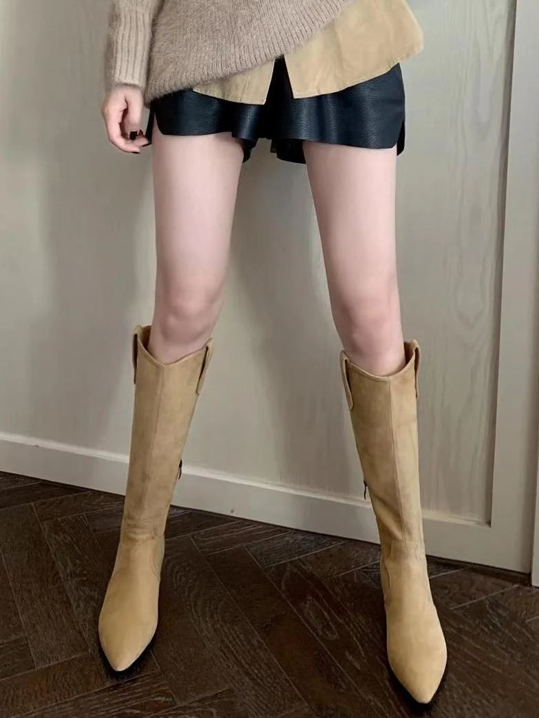 Western Mid-Calf Boots T83565