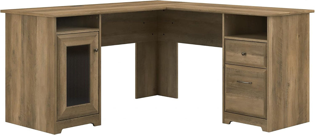 L Shape Desk, 60W, Ash Gray E4920