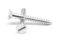 5/8x22 Wood Screw Slotted Flat Head Low Carbon Steel Zinc Plated S35709