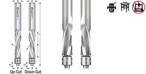 Solid Carbide Spiral 1/2 Dia x 1/2 Shank Router Bit R8415