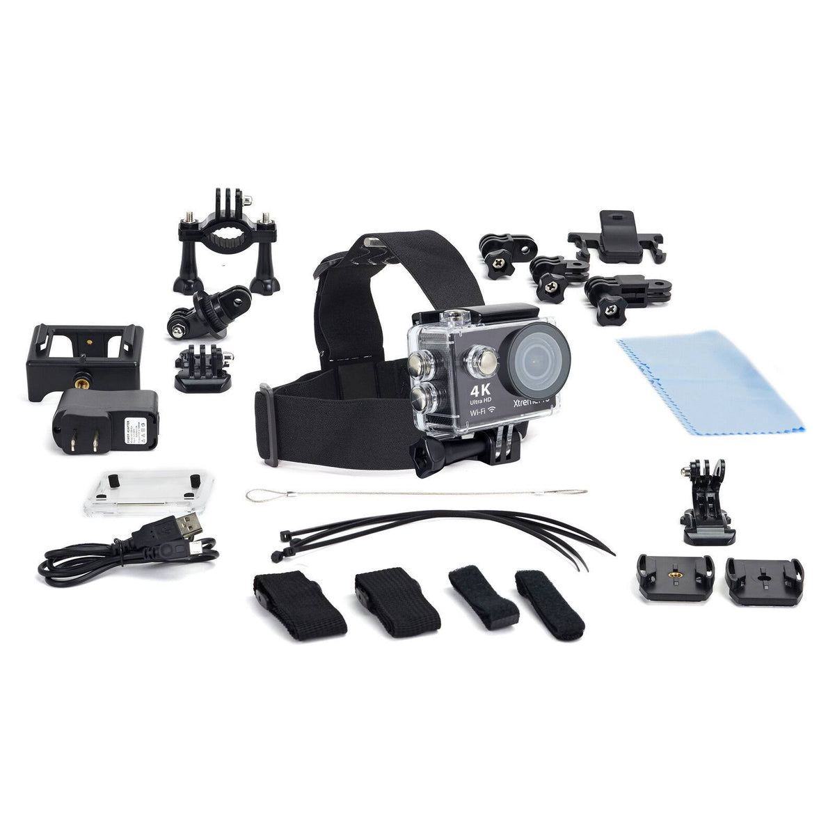 4K Ultra HD Sports Camera Bundle with Wireless Wrist Remote P16732
