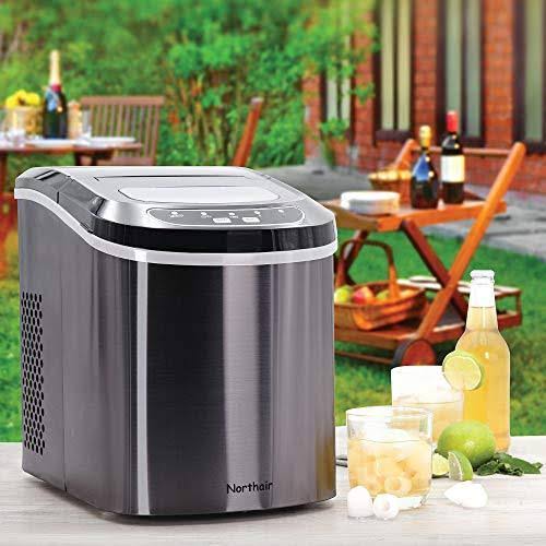 Stainless Steel Portable Countertop Ice Maker V518314