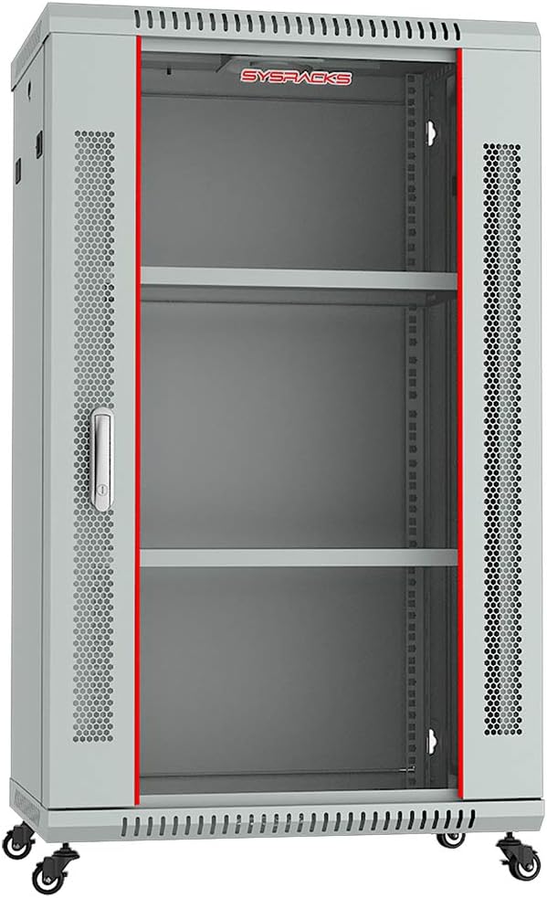 18U Wall Mount Server Rack Cabinet Enclosure 24 Inch Depth N1103