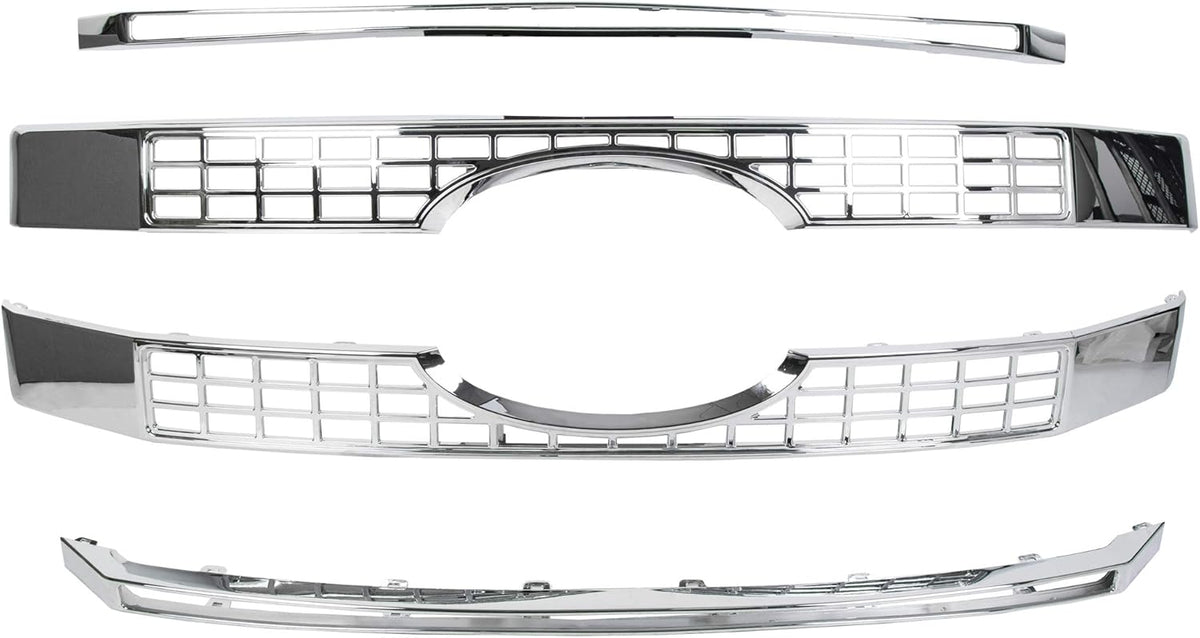 Chrome Front Hood Bumper Grille 4PCS M12624