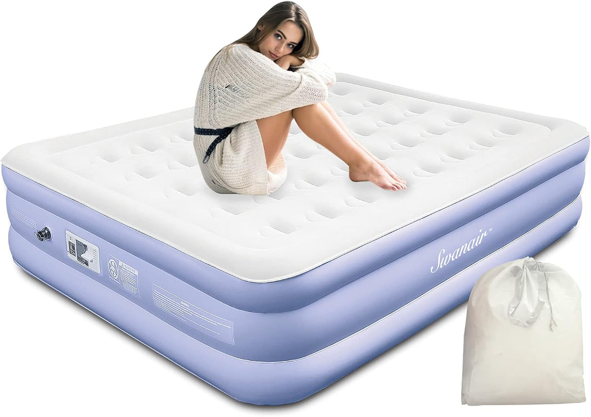 Queen 18 Raised Air Mattress with Built-in Pump V563621
