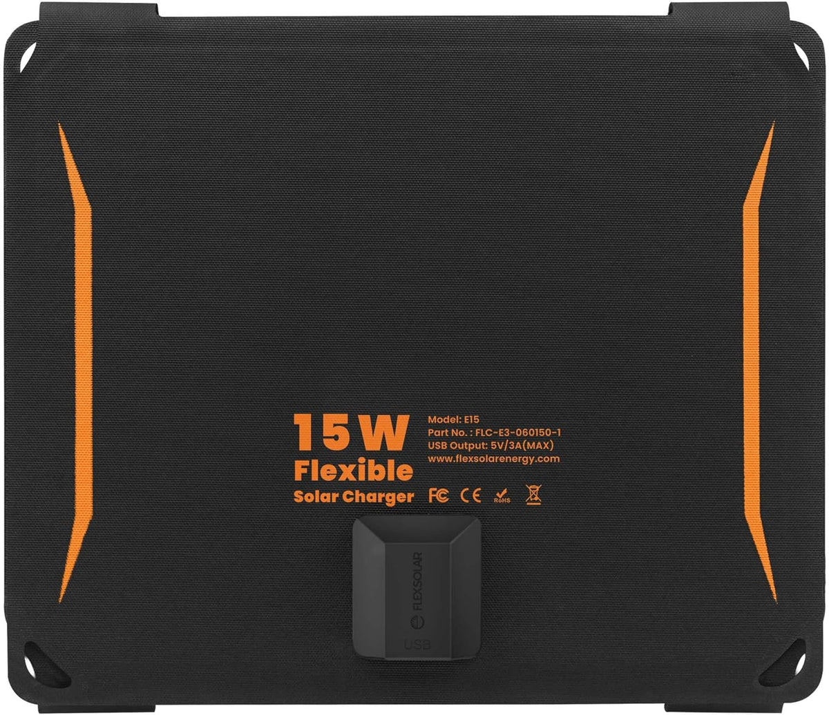 15W Foldable Monocrystalline Solar Panel Charger S17574