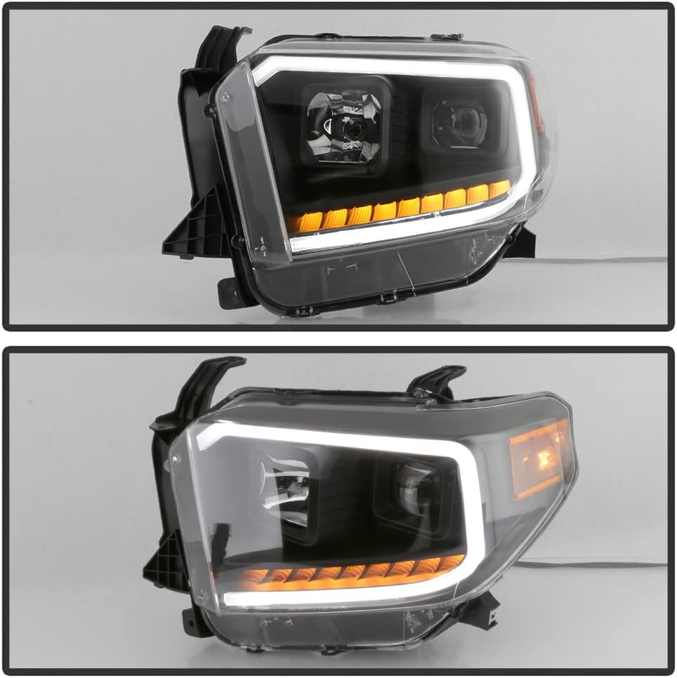 Black Projector Headlights Driver & Passenger C3107