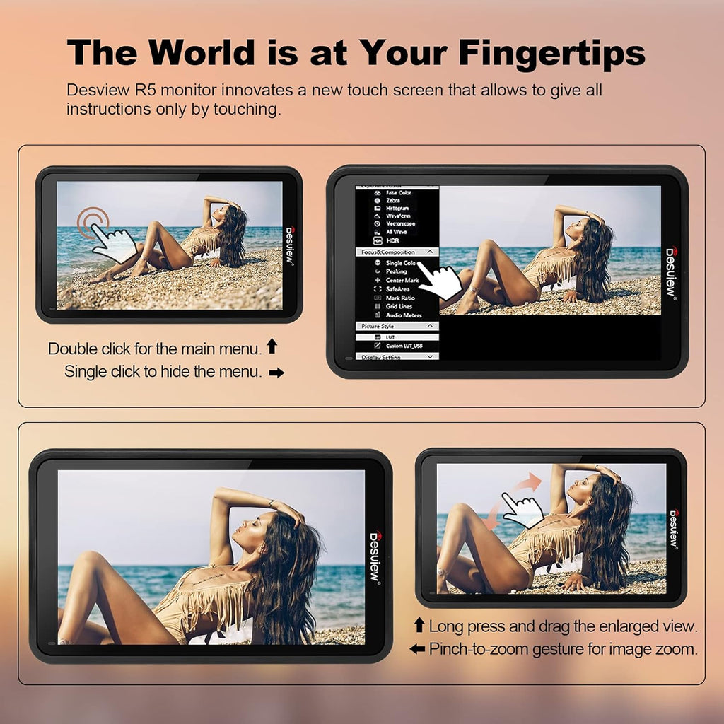 5.5 inch Touch Screen Camera Monitor 1920x1080 IPS C66821