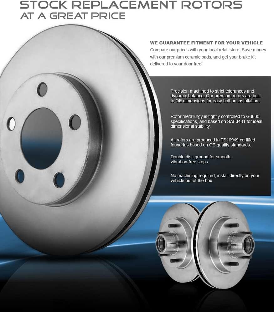 Vented 6 Lug Rotors X2363
