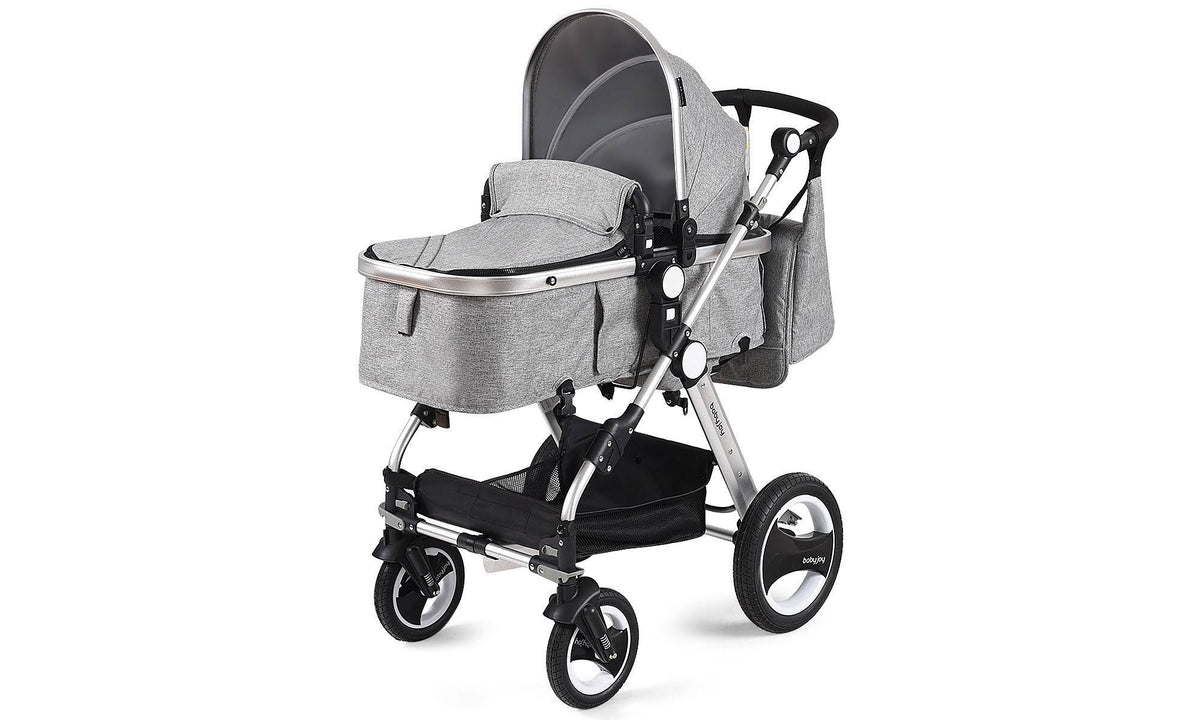 Folding Aluminum Baby Stroller with Diaper Bag B411