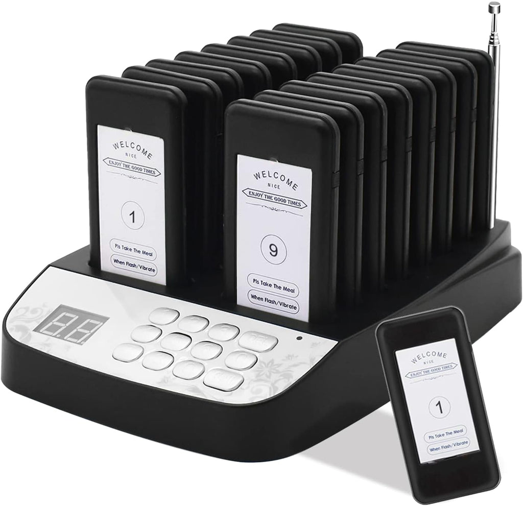 Wireless Restaurant Pager System with Vibration V78802