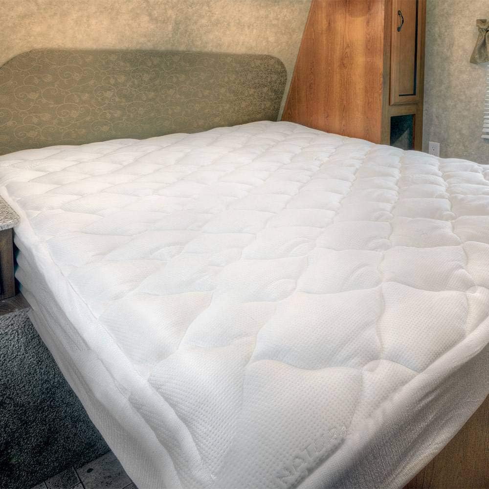 King RV Mattress Topper with Fitted Skirt V4763