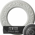 Blackthorn Ceiling Medallion Hand-Painted Pewter V68102