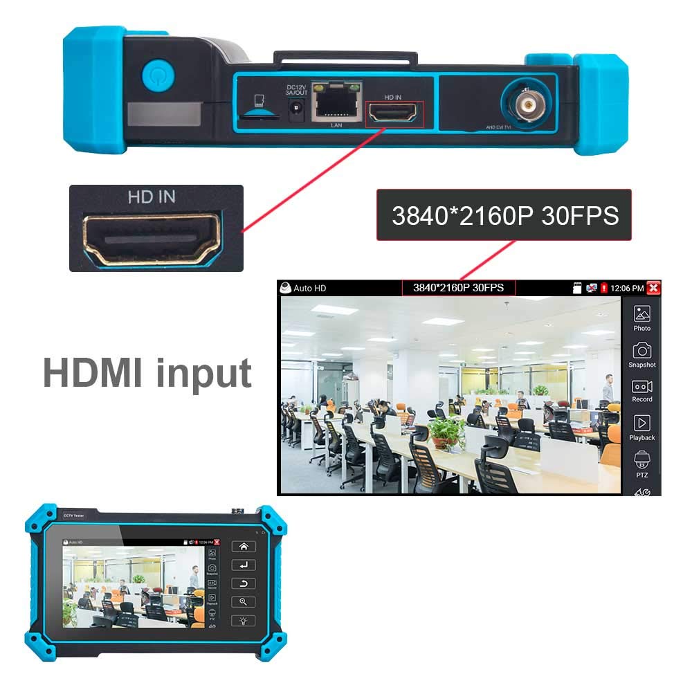 7 Inch Touch Screen IP Camera Tester D2828