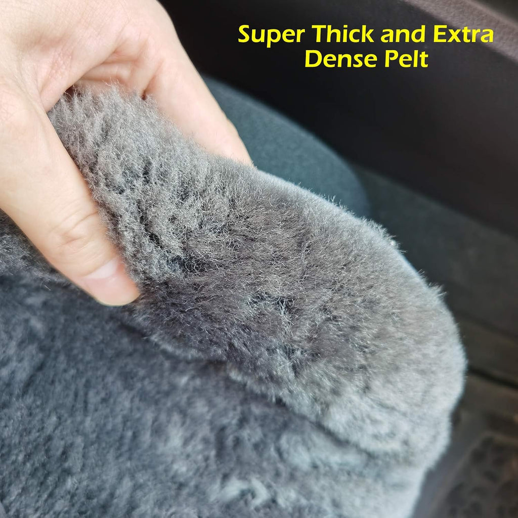 Charcoal Sheepskin Seat Cover C254435