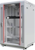 18U Wall Mount Server Rack Cabinet Enclosure 24 Inch Depth N1103