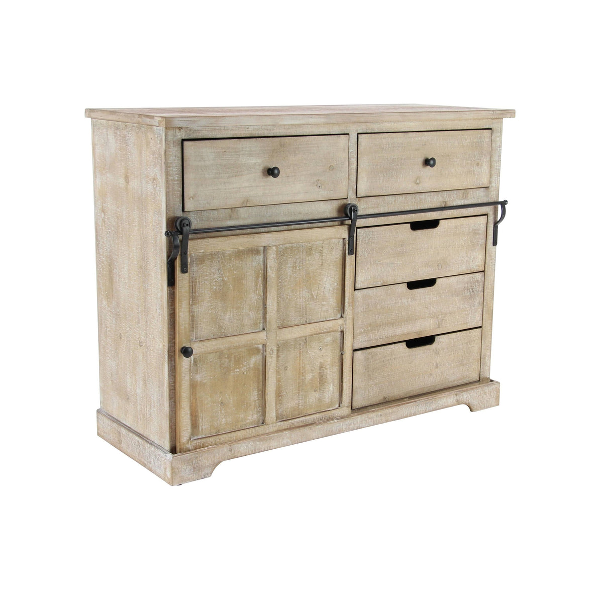 Brown Wood Farmhouse Cabinet W811379