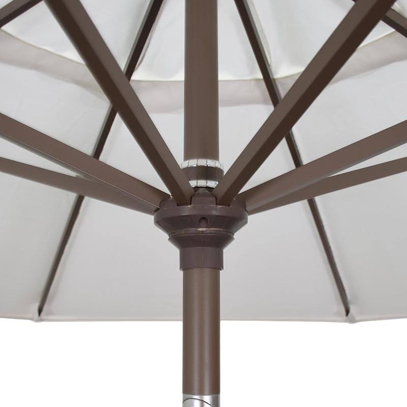 9 ft. Aluminum Push Button Tilt Olefin Market Umbrella, Red H168
