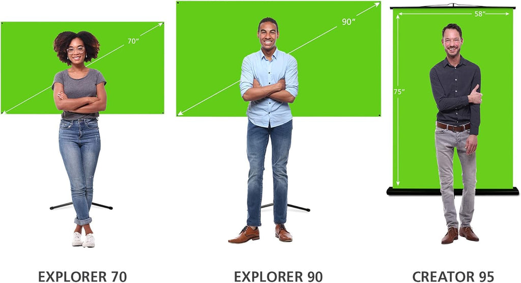 Green Screen with Stand Portable Chroma Key Panel L1277