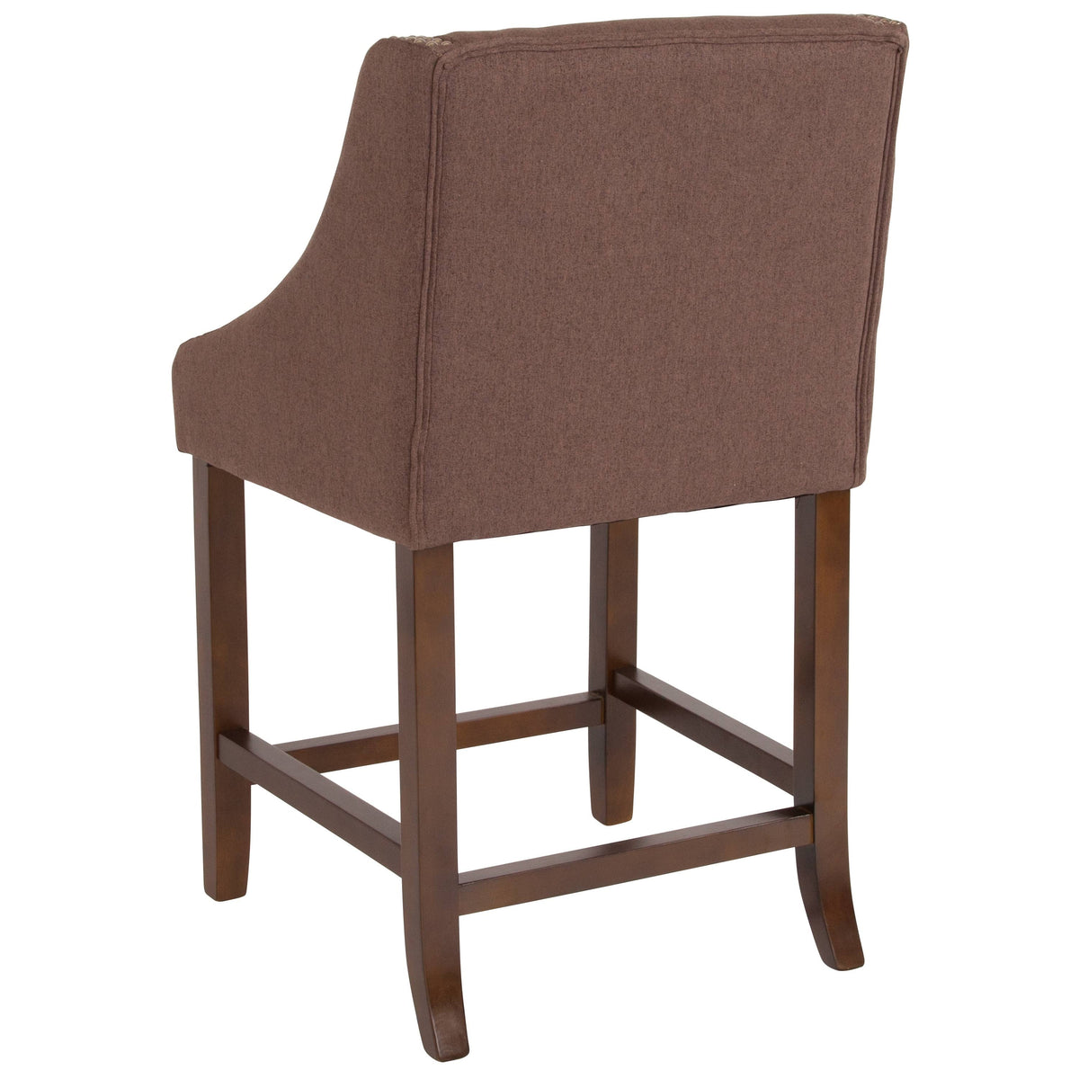 Light Grey Fabric Counter Height Stool B47730