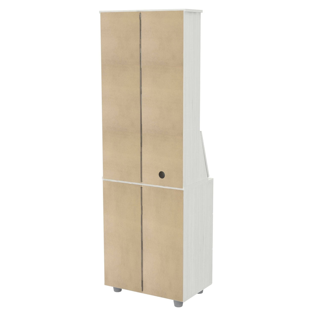 Washed Oak 3-Shelf Bookcase D875709