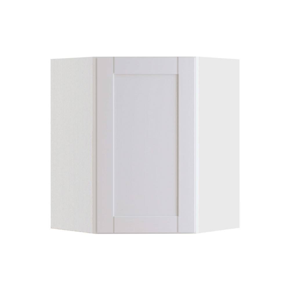 White Shaker Assembled Plywood Wall Corner Kitchen Cabinet V7673