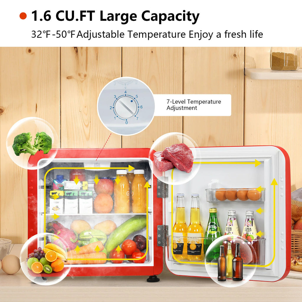 1.6 Cubic Feet Compact Refrigerator White B82471