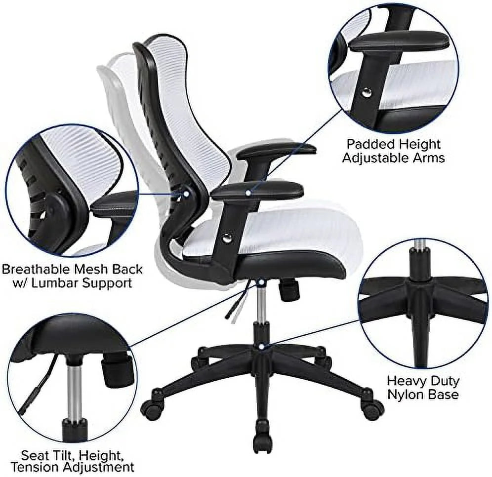 White Mesh Executive Office Chair Y720