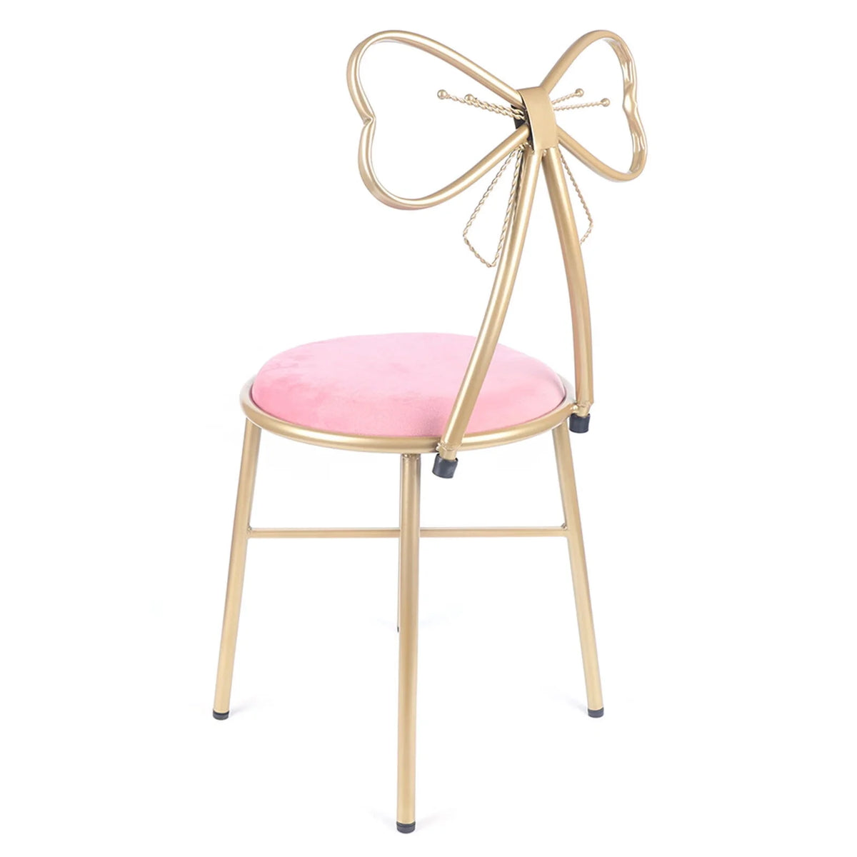 Pink Velvet Butterfly Vanity Chair T4722
