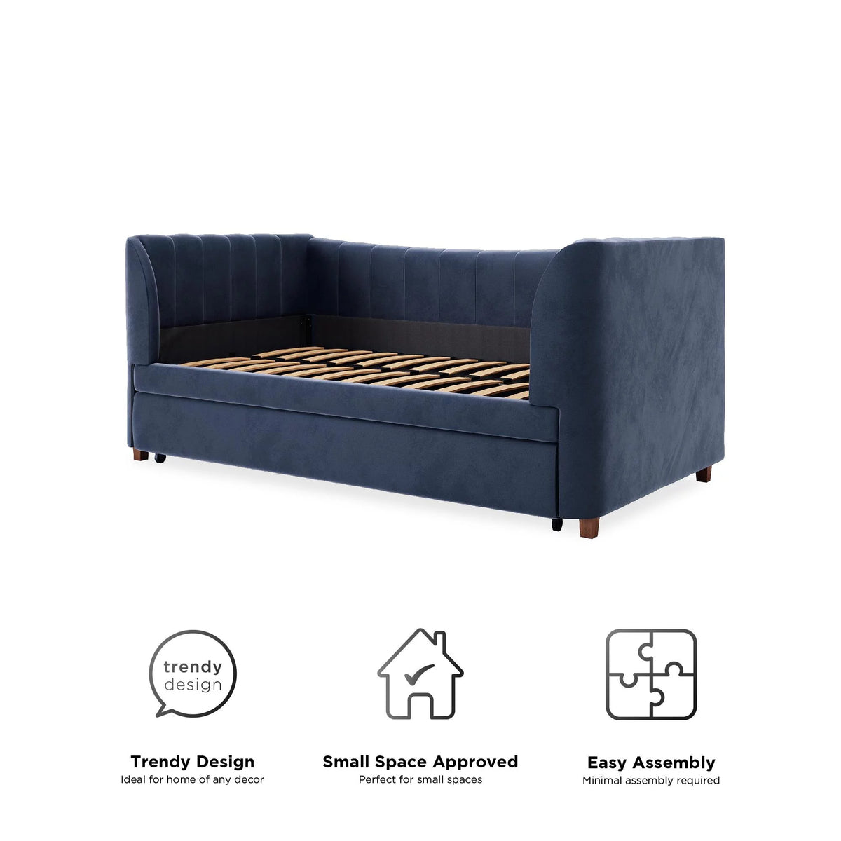 Upholstered Daybed with Trundle P677
