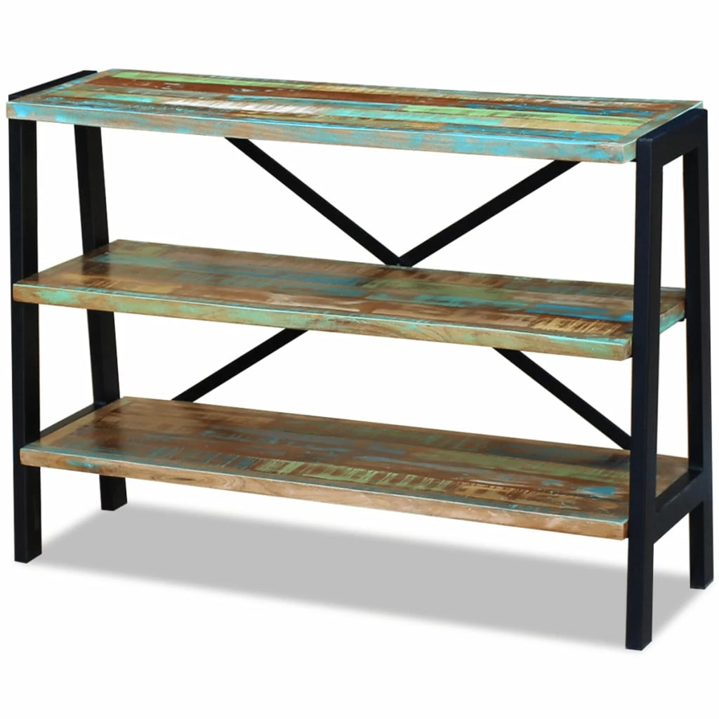 3 Shelves Solid Reclaimed Wood Sideboard A239