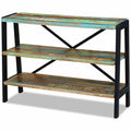 3 Shelves Solid Reclaimed Wood Sideboard A239