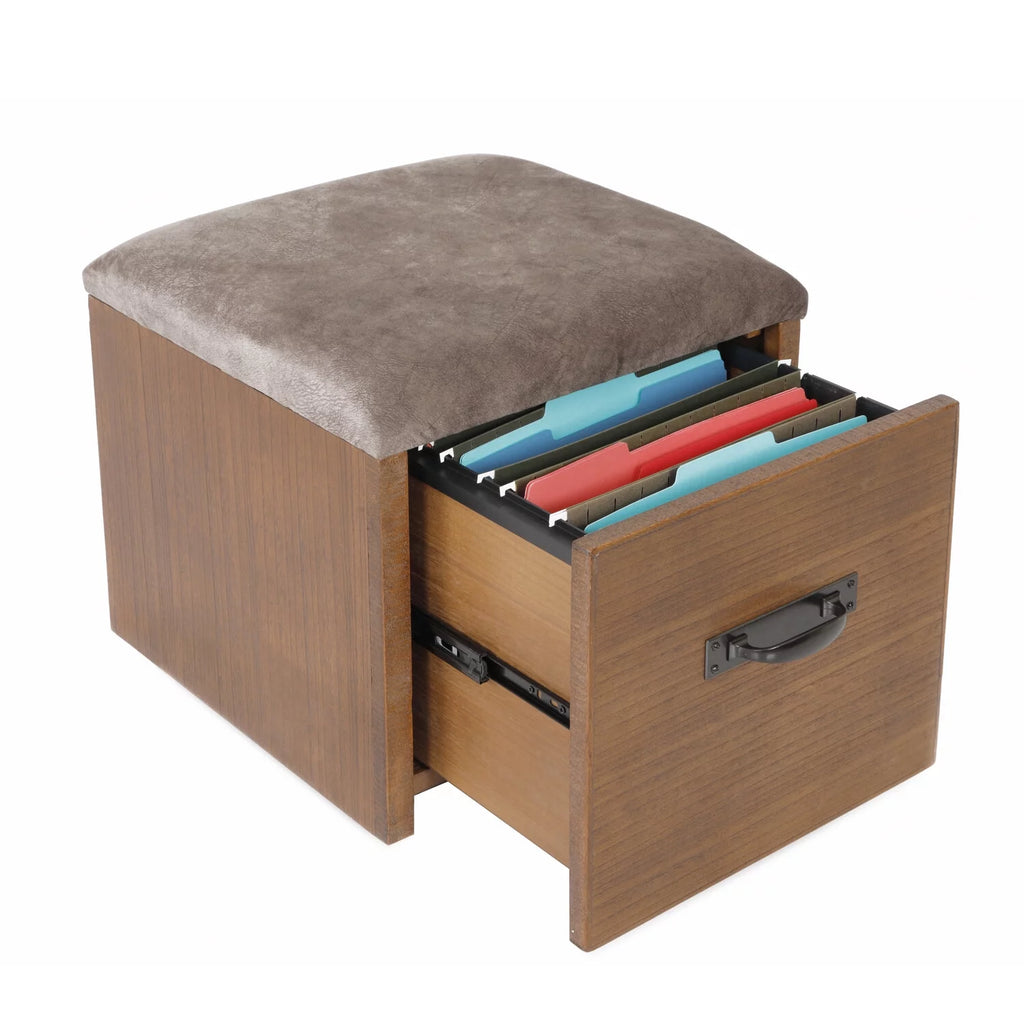 30 x 47.5 x 47.5 in Desk with USB Ports, File Cabinet and Machine Stand B28096