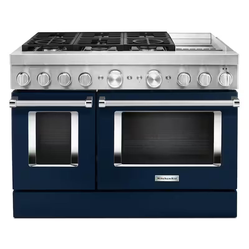Ink Blue Smart Double Oven Dual Fuel Range with True Convection M23684